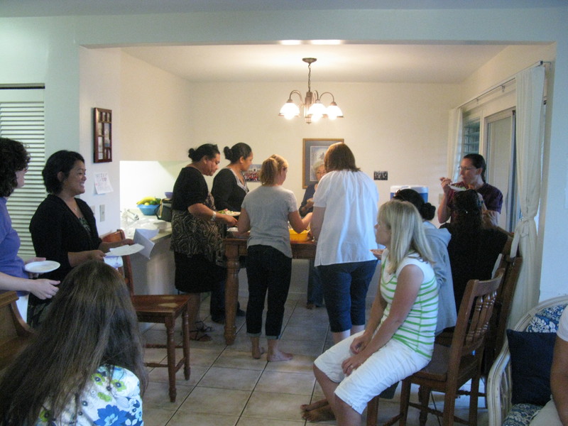 I forgot to take pictures of food, but some of it traveled to Val Grace's house.