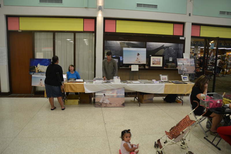 Getting set up in the Aloha Center, and already we have a customer.