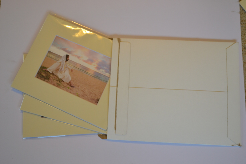 Step 5: Slide the packaged mats into a mailing envelope.