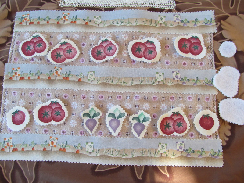 Here's a closeup of the garden pieces and a few off to the side, turned over.