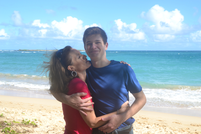 Sharon and Hyrum at Hukulau Beach