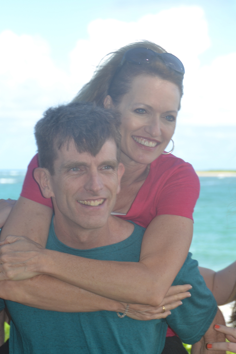Troy, Sharon, at Hukilau Beach