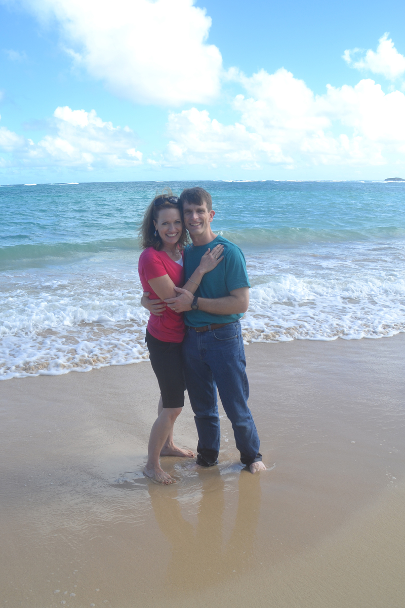 Sharon, Troy, at Hukilau Beach