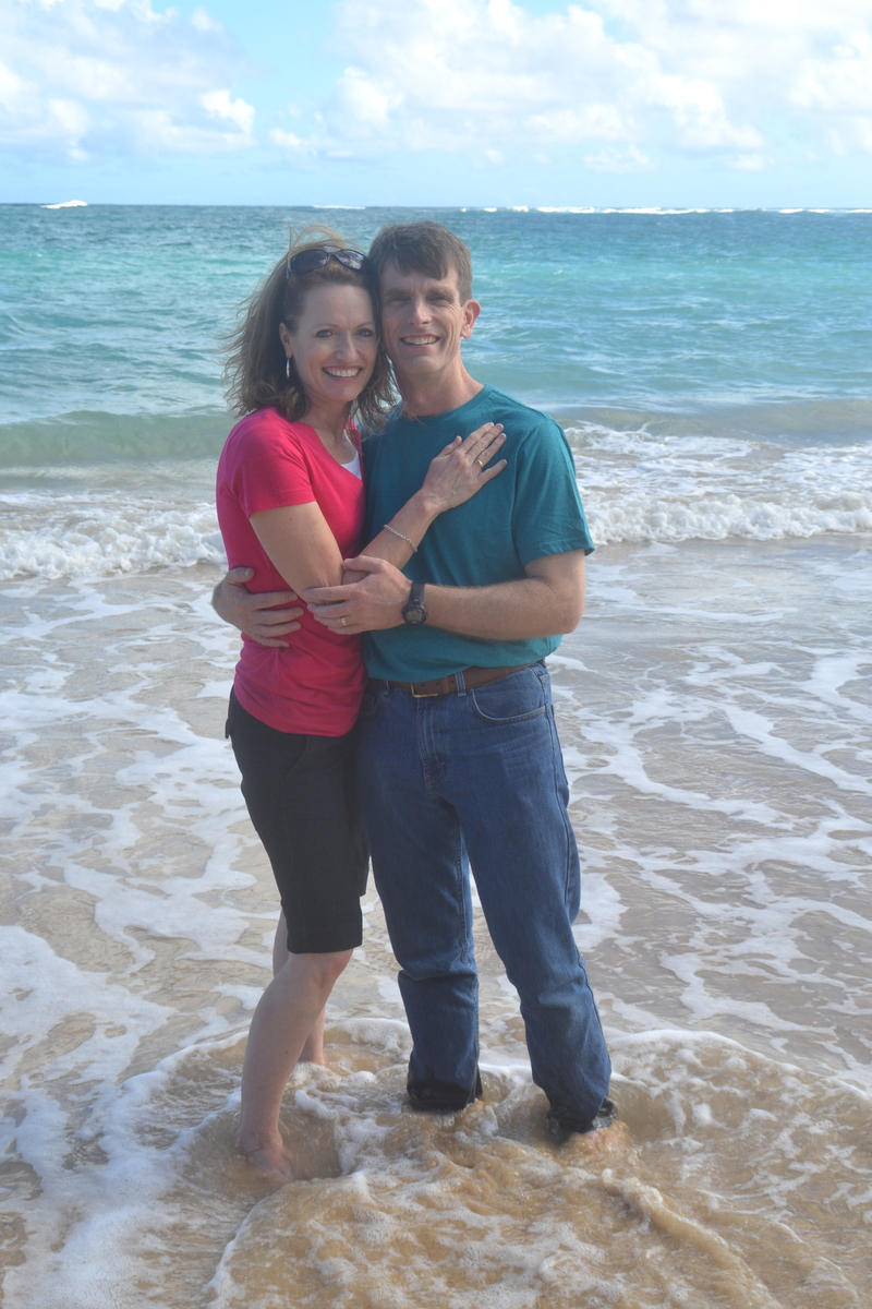Sharon, Troy, at Hukilau Beach