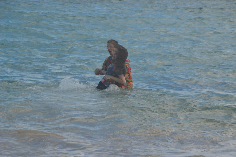 Shaun, Andrea, at Hukilau Beach
