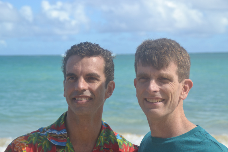 Shaun, Troy, at Hukilau Beach