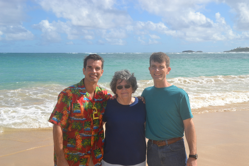 Shaun, Saundra, Troy, at Hukilau Beach
